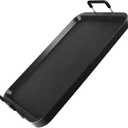 Non-Stick Aluminum Stove Top Flat Griddle, Warp-Resistant Double Burner Griddle Pan for Glass and Gas Stove, Great for Breakfast and Camping Indoor or Outdoor Size 17" x 10.5"