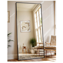 Antok Full Length Mirror, 71"x32" Floor Mirror with Stand, Hanging Mounted Mirrors for Bedroom, Living Room, Cloakroom, Dining Room, Black, Rect