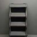 Amazon Basics Foldable Non-Slip Pet Stairs, Steps for Dogs and Cats, 23.90" x 16.10" x 19.76", Grey