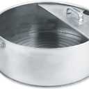 LUMAX LX-1710 Silver 6 Gallon Galvanized Drain Pan. Heavy Duty Construction for Rugged Use. The Bright Zinc Galvanized, Corrosion-Resistant Finish Prevents Corrosion
