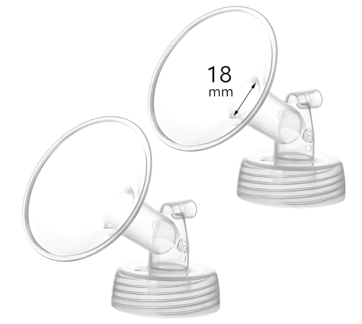 Momstouch 18mm Flange Compatible with Spectra S1 S2 9 Plus Synergy Gold Breastpump Replacement to Spectra Pump Parts and Flange; Not Original; Replaces Shield