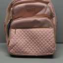 Arcoyara Small Rolling Backpack, 15.6 Inch Underseat Carry On Luggage With Wheels For Adults, Wheeled Backpack for Women, Travel Roller Bag, Pink