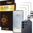 Ailun Glass Screen Protector for Galaxy S25+ / S25 Plus [6.7 Inch] 3Pack+3Pack Camera Lens Tempered Glass Fingerprint Unlock 0.25mm Anti-Scratch Case Friendly Clear-HD[Not for S25/S25 Ultra/S25 Edge] (Transparent)