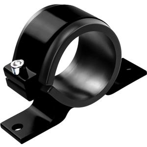 Hovom Fuel Filter Mounting Bracket, 50mm Fuel Pump Clamp Holder with Rubber Inner Ring, Aluminum Alloy Mounting Cradle Bundle Holder for Oil/Fuel/Gas Pumps, Universal Car Accessories (Black)