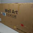 Large Framed Modern Abstract Vertical Wall Art for Living Room, Bright Style Luxury Prints Paintings Artwork for Walls, Minimalist Silver Gray Pictures for Hallway Entryway Foyer Stair Office Wall Decor 30x60 In (Flowing Elegance)