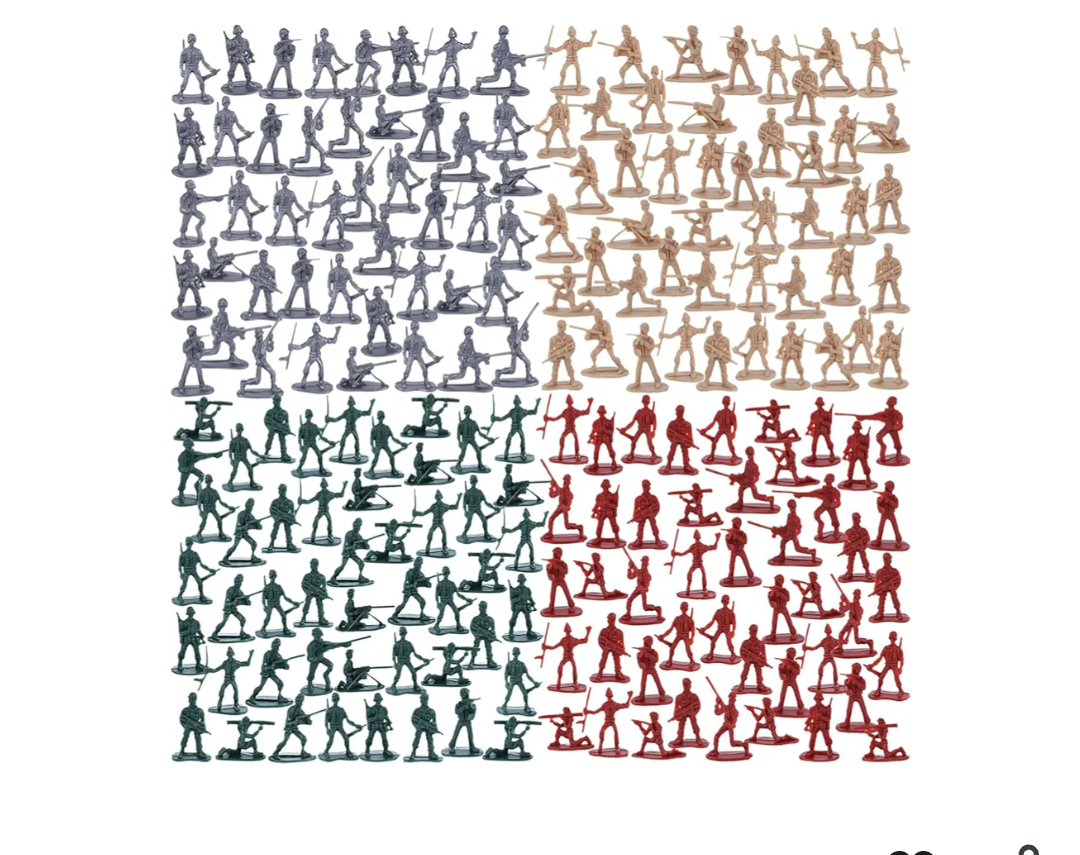 AMOR PRESENT 120PCS Army Men Military Set, Military Soldier Playset Army Men Action Figures, with Vehicles Aircrafts Assault Boats, Christmas Stocking Stuffers for Kids Boys Ages 3+