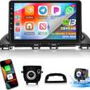 [2+64G] for Mazda 3 Axela 2014-2019 Android Car Radio with Wireless Carplay and Android Auto - 9 Inch Touch Screen Car Stereo - DSP/Multiple UI/WiFi/GPS/SWC + AHD Backup Camera