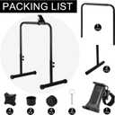 Leinuosen 24.4 Inch Walking Pad Handle Bar Attachment Only with Phone Holder Adjustable Treadmill Handrail Height Comfortable Grip Stainless Steel Frame Overbold Stable