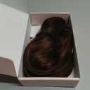 SEGO Claw Clip Ponytail Extension Human Hair Clip in Ponytail Hair Extensions Real Human Hair Pony Tails Hair Extensions For Women 14 Inch #04 Medium Chocolate Brown