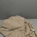 Bedsure Cooling Cotton Waffle Full Size Blanket - Lightweight Breathable Blanket of Rayon Derived from Bamboo for Hot Sleepers, Luxury Throws for Bed, Couch and Sofa, Taupe, 80x90 Inches