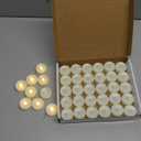 50 Pack Flameless LED Tea Lights Candles Battery Operated, Flickering Electric Fake Tealights Candles for Wedding, Party, Festival, Votive, Table, Home Decor