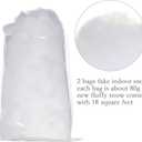 Sumind 2 Bags Fake Snow Decoration Fluffy Artificial Cotton Fiber Fluffy Fake Clouds Soft Blanket for Crafts Mantle Village Christmas Winter Indoor Home Decoration(White)