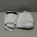 BONZER 100% Blackout Curtains 4 Panels - Light Blocking Room Darkening Window Drapes 63 Inch Length, Single Layer Grommet Privacy Black Out Curtain with Black Backing for Bedroom/Living Room, White