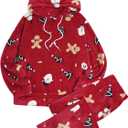 ZAFUL Women's Fuzzy Fleece Pajamas Sets Loungewear Long Sleeve pocket Casual Hoodies and Pants Set 2 Piece Fluffy Sleepwear (Silver, S)