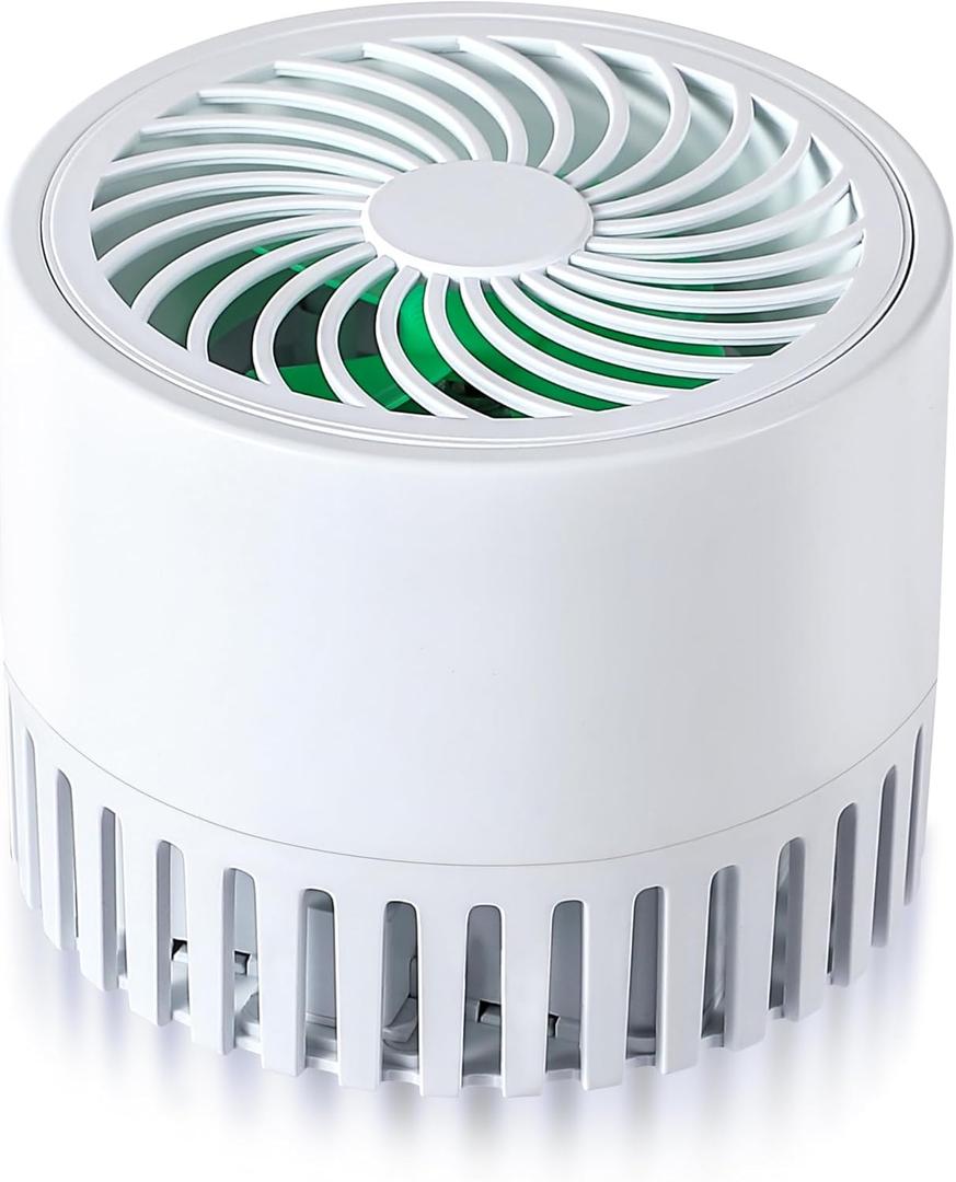 RV Refrigerator Fan, Low Noise, 3000 RPM Motor for Efficient Circulation of Internal RV Fridge Cold Air, Longer Food Preservation Time,Easy On/Off Switch (Excluding Batteries) (White)