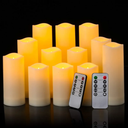 8 Pack Flameless Candles Battery Operated Led Candles with 1 Remotes Contro for Wedding, Party, Birthday