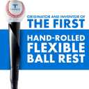 Tanner Tee The Original Batting Tee Adjustable Pro Hitting Tee for Baseball & Softball, Steel Shaft, Composite Base, Hand-Rolled Rubber Top, 26"-43" Height