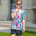 uideazone Boys Polo Shirts Dry Fit Performance Golf Short Sleeve Casual School Uniform Size 5-14