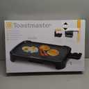 Toastmaster Electric Griddle - Flat Top Nonstick Griddle - Cookware for Breakfast & More - Skillet Griddle with Adjustable Temperature - Kitchen Appliance for Pancakes - 10" x 20" Cooking Surface