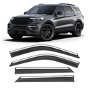Shatterproof Taped-On Window Deflectors for Ford Explorer 2020-2025, Rain Guards, Window Visors for Car, Vent Deflector, 4pcs