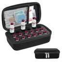 YOUSHARES Insulin Vials Refrigerator Storage Case - 10ml Peptide Vial Protective Holder for Fridge, 18-Slots Diabetic Insulin Small Bottle Organizer Bag Compatible with U-100 Vials