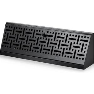 Landhoow 1 Pcs 15 Inch Baseboard Register Vent Covers, Black Heavy Duty Steel Air Diffuser with Adjustable Lever for Floor/Wall Duct Openings - Easy Install HVAC Supply Diffuser