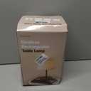 Cordless Touch Table Lamp, 4000mAh Rechargeable Small Desk Lamp with 3 Color Temperatures & Stepless Dimming, Portable LED Bedside Lamp for Bedroom, Living Room, Patio & Camping, Wood Grain