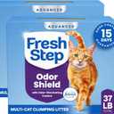 Fresh Step Odor Shield Advanced Multi Cat Clumping Litter with Febreze, 18.5 lb Each, Pack of 2