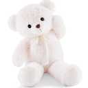 YunNasi Big Teddy Bear Stuffed Animal 35 inches Giant Stuffed Bear Gift for Girlfriend Children on Birthday, White