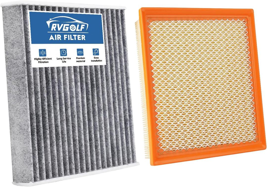 Engine+Cabin Air Filters Fit for 2013-2018 Toyota AvalonLexus ES350 3.5L, 2012-2017 Camry 3.5L, 2014-2019 Highlander 2.7L & 3.5L Engine Air Filter Replace Accessories CA10755 CF10285