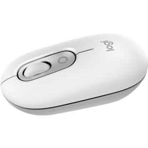 Logitech POP Mouse, Compact and Portable Wireless Bluetooth Mouse with Programmable Buttons and Quiet Clicks, Easy-Switch Between up to 3 Devices, Laptop, Tablet, PC - Off-White