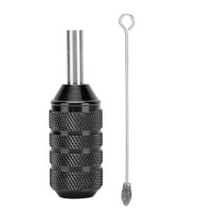 Tattoo Grip Aluminum Alloy Cartridge Needles Tattoo Machine Grip for Professionals and Beginners Tattoo Artists 25mm Black