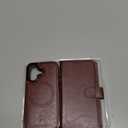 Bocasal for iPhone 17 Wallet Case Compatible with MagSafe Wireless Charging, RFID Blocking Magnetic Leather Case with Card Slots Holder Kickstand Detachable Wrist Strap 6.3 Inch (Brown)