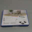 OCONDA 20 Pcs Chair Leg Floor Protectors for Hardwood Floors, Black Rubber Furniture Sliders with Felt, Silicone Furniture Leg Caps Covers (Fit Square Diameter:1-1/16" to 1-7/16")