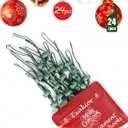 Ornament Hooks Essential Christmas Tree Decorating Hangers Great Xmas Ornament Hooks for Hanging Christmas Decorations 35 PCS (Round-Upgraded-24pcs)