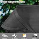 Cool Area Sun Shade Sail 12x12x17FT Triangle Shade Canopy Outdoor Sunshade for Patio Backyard Garden, Dark Grey