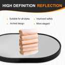 Delma 28x20 Black Oval Bathroom Mirror for Over Sink, Aluminum Frame