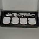 Rechargeable Camping Lights FLY2SKY 4Pcs White Tent Lights Mini Flashlight Portable LED Camping Lantern Survival Gear Camping Accessories for Hiking Backpacking Fishing Hurricane Emergency Outage