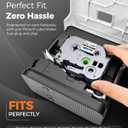 Compatible for Brother TZe-231 TZe231 P Touch Label Maker Tape 12mm 0.47 Laminated White Tz Tape Work with PT-D220 D210 D202 H110 D200 D400 1280 D610BT 1880 1830 Refills, Ptouch TZe 1/2", 10-Pack