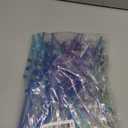 24Pcs Glitter Reusable Frozen Plastic Straws Drinking Straws, 4 Snowflake Shape & 4 Colors, Frozen Party Decoration Birthday Party Supplies