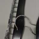 TOPIA HANGER Tie Rack Hanger for Closet, Wooden Tie Organizer for Men with 24 Folding Hooks, Space Saving Necktie Holder for Storage and Display Bra, Tank Top, Camisole (2-Pack), Black- CT14B-2