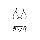 2 Piece Bikini Set Black (L)