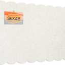 Scalloped Bulletin Board 48x36 inches, Decorative Felt Pin Board for Wall
