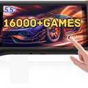 kinhank K56 Retro Handheld Game Console, Support 16000+ Games, Equipped with 128G TF Card, Android 14.0 System, Portable Retro Video Game Console, 5.5 Inch IPS Touch Screen, 2.4G/5G, BT 5.0 (128GB)