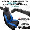 for Toyota RAV4 Custom Fit Leather Seat Covers Full Set