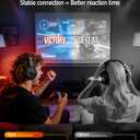 acer Wireless Gaming Headset, PS5 Headset with 2.4GHz for Ps5, Ps4, PC, Switch, Bluetooth 5.3 + 100Hrs Gaming Headphones with Noise Canceling Mic for Laptop, Mobile, Mac, 50mm Drivers (Red)