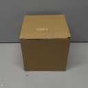 Travertine Tissue Box Cover Square Resin Facial Tissue Holder Covers Modern Paper Dispenser Home Decor for Bathroom Vanity Countertop Living Room Bedroom Office Dresser Desk Accessories Decorative (Off White)