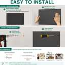 36" x 24" Magnetic Board for Wall, Heavy Duty, Black