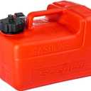 Scepter 3.2 Gallon Portable Marine Gas Can, Boat Fuel Tank with 2-Way Vented Cap, Built-In Fuel Gauge and Pick-Up, Top Handle, EPA & CARB Compliant, Underseat Design, 14"L x 10.5"W x 9"H (08576)