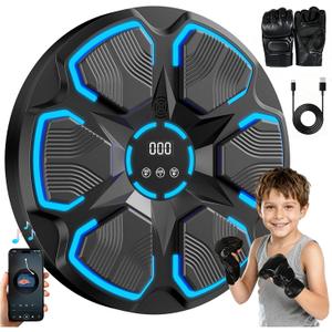 2026 Music Boxing Machine for Adults and Kids, Wall Mount, Boxing Gloves